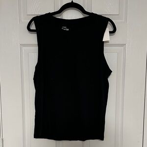J Crew Factory Girlfriend Tank, Black, Size Large/L